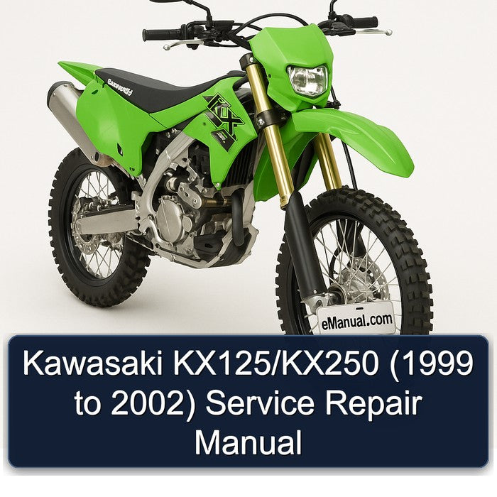 Kawasaki KX125/KX250 (1999 to 2002) Service Repair Manual