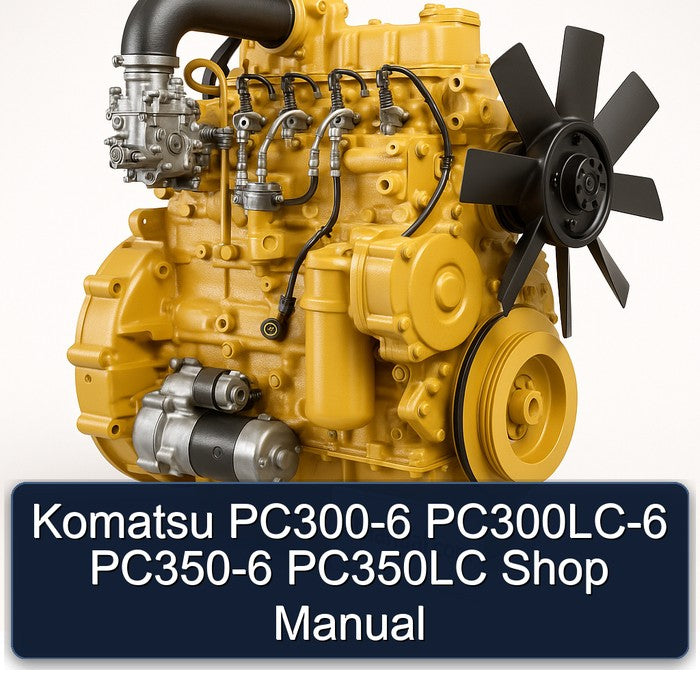 Komatsu PC300-6 PC300LC-6 PC350-6 PC350LC Shop Manual