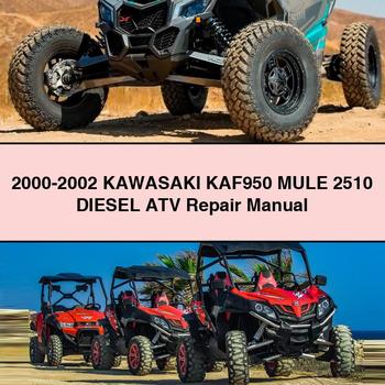 2000-2002 KAWASAKI KAF950 MULE 2510 Diesel ATV Repair Manual