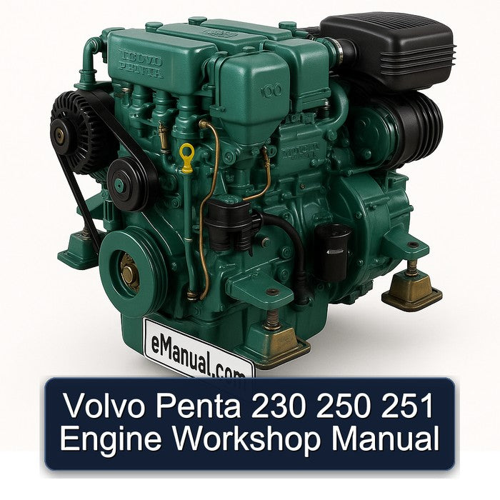 Volvo Penta 230 250 251 Engine Workshop Manual