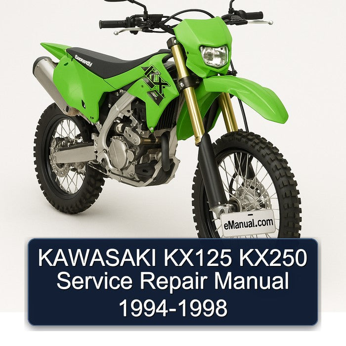 KAWASAKI KX125 KX250 Service Repair Manual 1994-1998