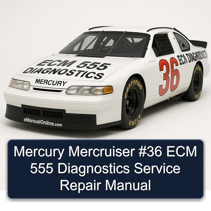 Mercury Mercruiser #36 ECM 555 Diagnostics Service Repair Manual