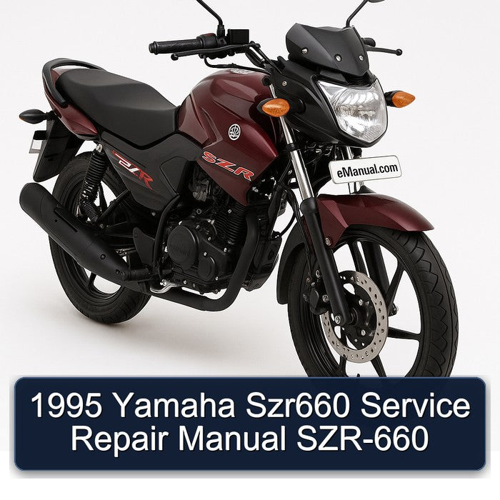 1995 Yamaha Szr660 Service Repair Manual SZR-660