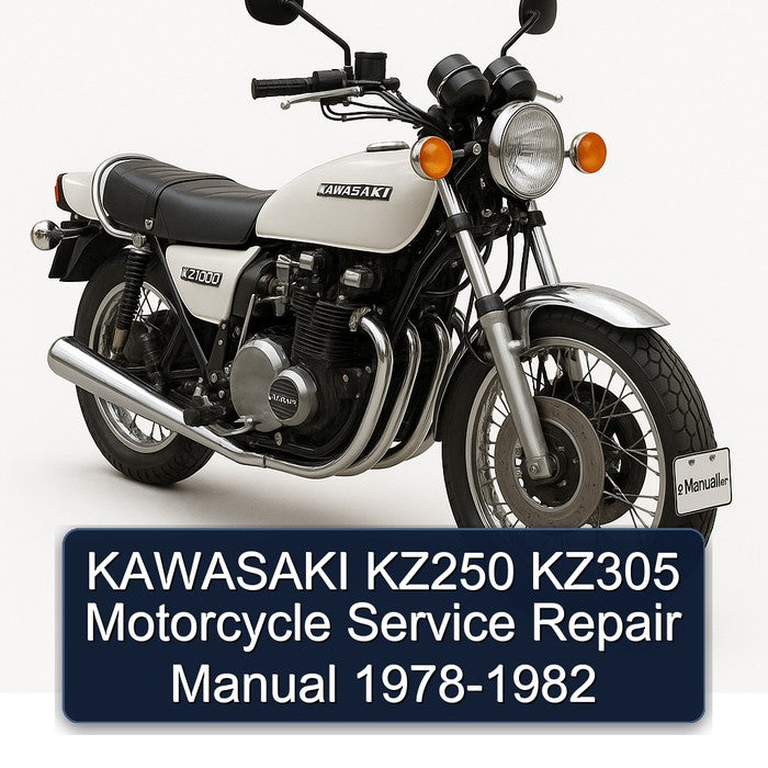 KAWASAKI KZ250 KZ305 Motorcycle Service Repair Manual 1978-1982