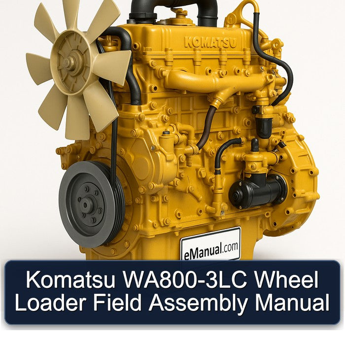 Komatsu WA800-3LC Wheel Loader Field Assembly Manual