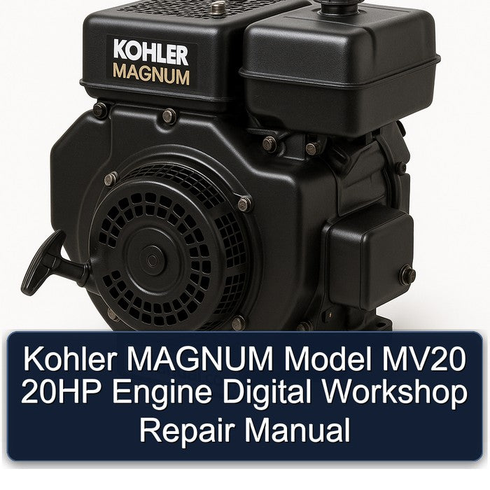 Kohler MAGNUM Model MV20 20HP Engine Digital Workshop Repair Manual
