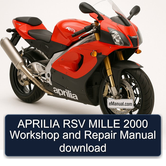 APRILIA RSV MILLE 2000 Workshop and Repair Manual download