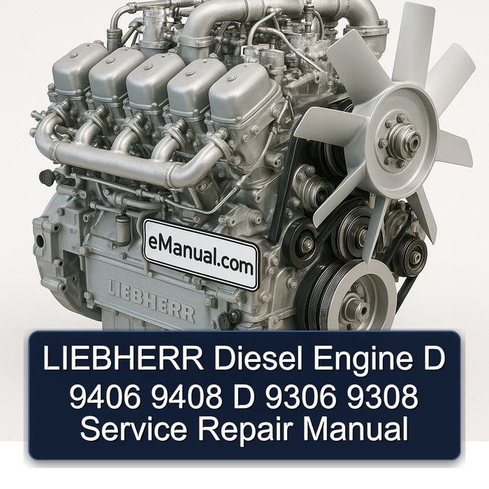 LIEBHERR Diesel Engine D 9406 9408 D 9306 9308 Service Repair Manual