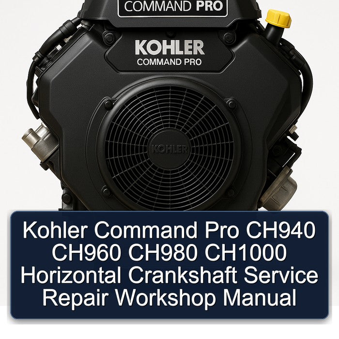 Kohler Command Pro CH940 CH960 CH980 CH1000 Horizontal Crankshaft Service Repair Workshop Manual