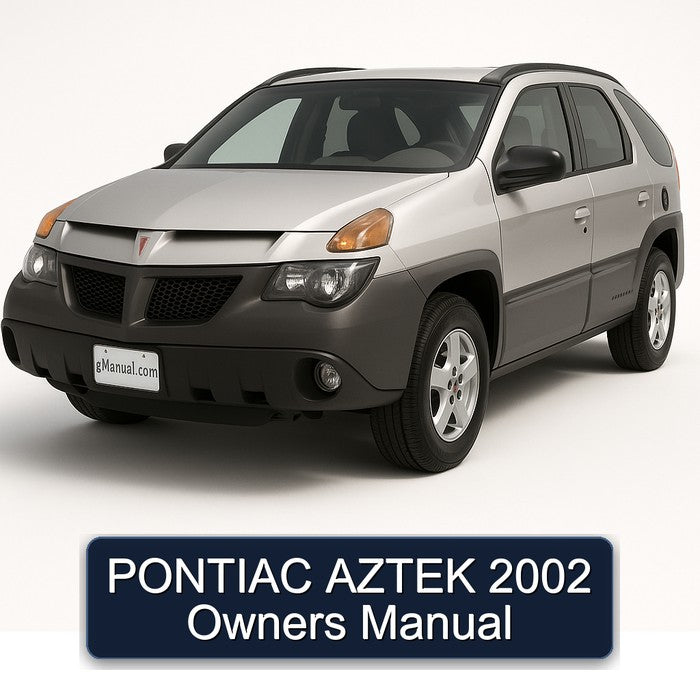 PONTIAC AZTEK 2002 Owners Manual