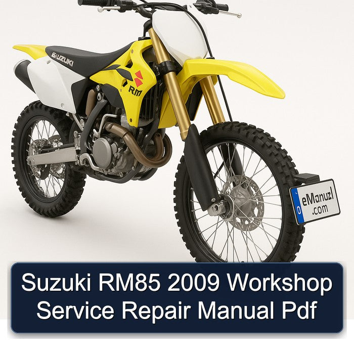 Suzuki RM85 2009 Workshop Service Repair Manual Pdf
