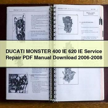 DUCATI MONSTER 400 IE 620 IE Service Repair Manual 2006-2008