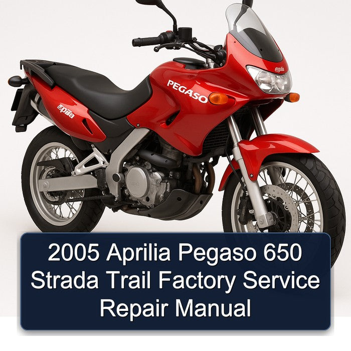 2005 Aprilia Pegaso 650 Strada Trail Factory Service Repair Manual