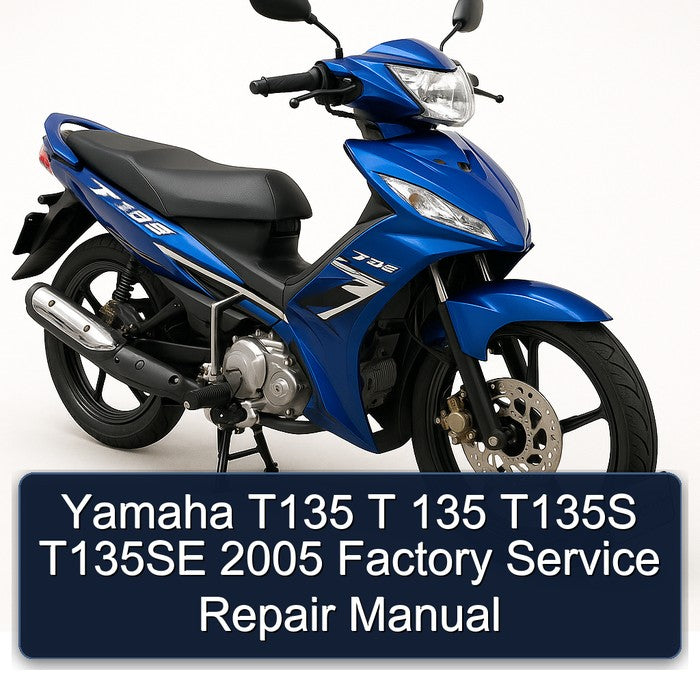 Yamaha T135 T 135 T135S T135SE 2005 Factory Service Repair Manual