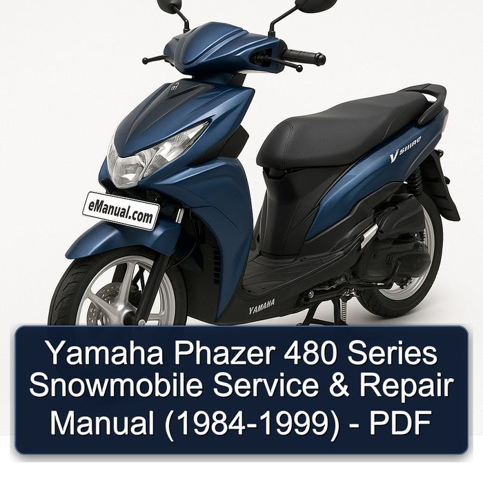 Yamaha Phazer 480 Series Snowmobile (PZ480 PZ480-E PZ480-EST) Service & Repair Manual (1984 1985 1986 1987 1988 1989 1990 1991 1992 1993 1994 1995 1996 1997 1998 1999)-PDF