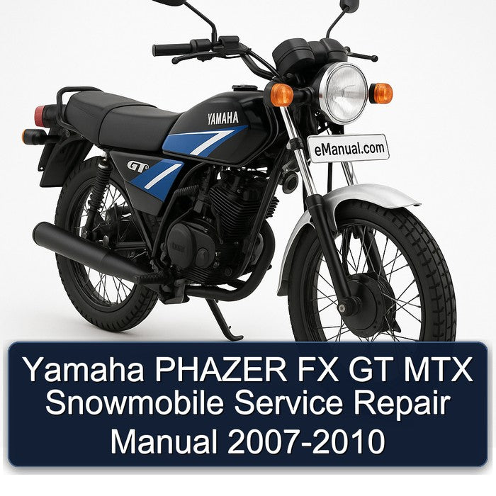 Yamaha PHAZER FX GT MTX Snowmobile Service Repair Manual 2007-2010