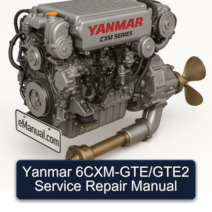 Yanmar 6CXM-GTE/GTE2 Service Repair Manual