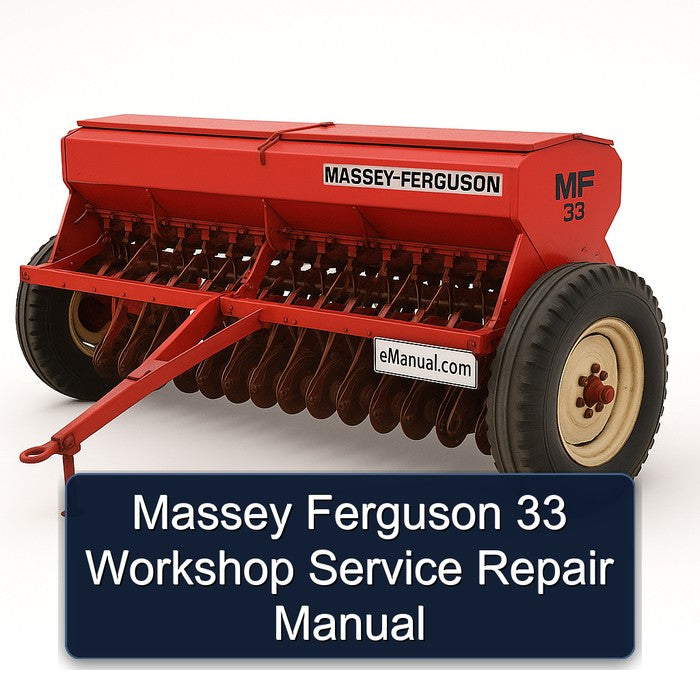 Massey Ferguson 33 Workshop Service Repair Manual