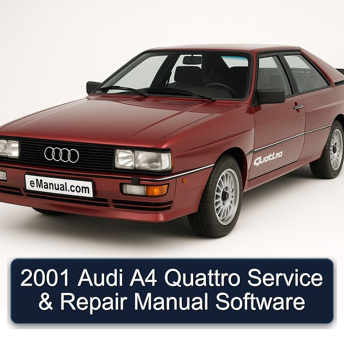 2001 Audi A4 Quattro Service & Repair Manual Software