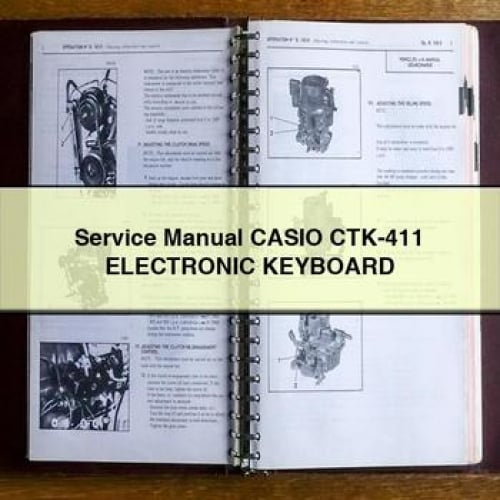 Service Manual CASIO CTK-411 Electronic KEYBOARD