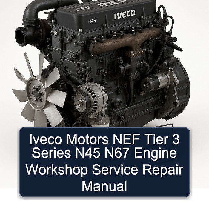 Iveco Motors NEF Tier 3 Series N45 N67 Engine Workshop Service Repair Manual