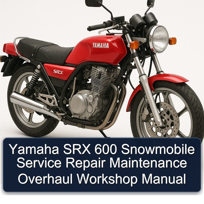 Yamaha SRX 600 Snowmobile Service Repair Maintenance Overhaul Workshop Manual