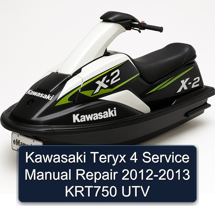 Kawasaki Teryx 4 Service Manual Repair 2012-2013 KRT750 UTV
