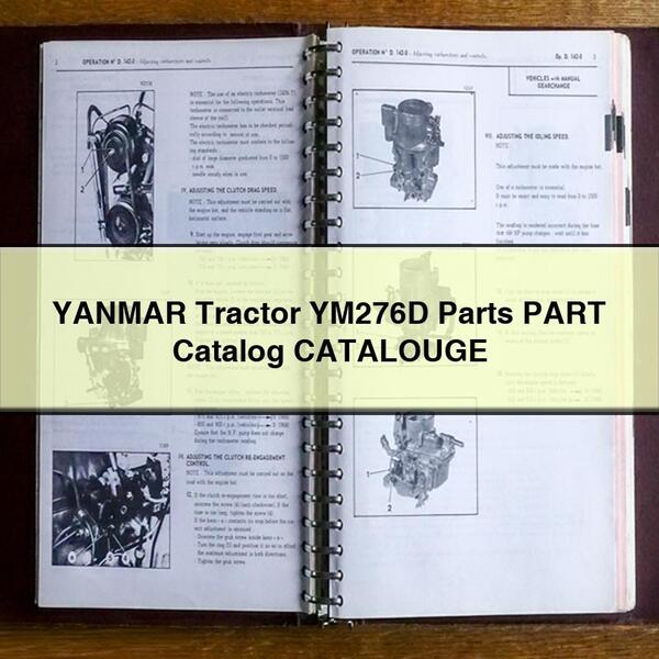 YANMAR Tractor YM276D Parts PART Catalog CATALOUGE
