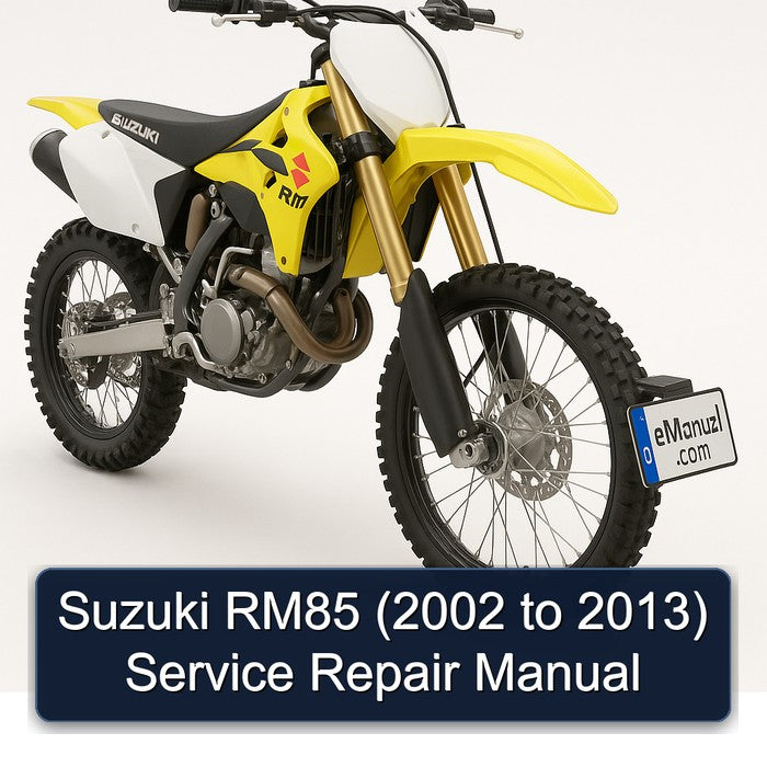 Suzuki RM85 (2002 to 2013) Service Repair Manual