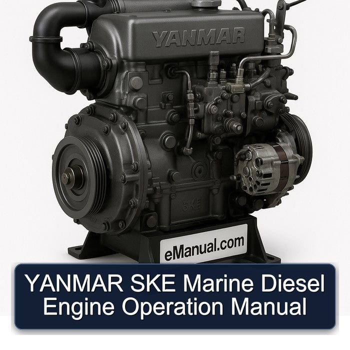 YANMAR SKE Marine Diesel Engine Operation Manual