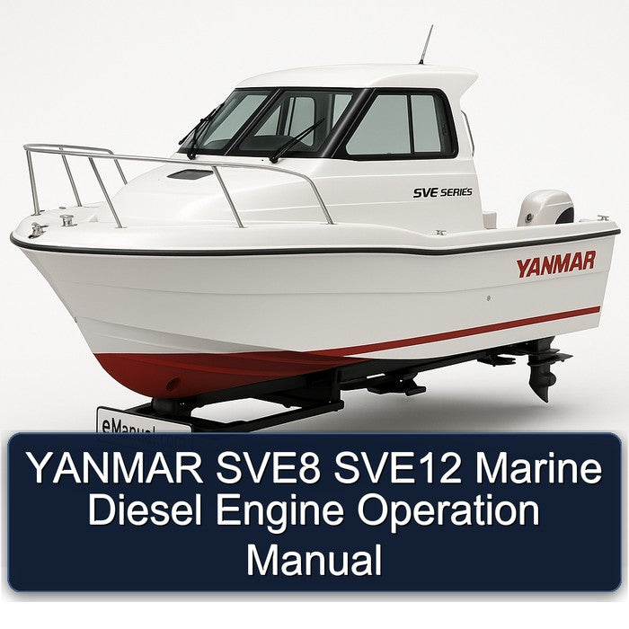 YANMAR SVE8 SVE12 Marine Diesel Engine Operation Manual