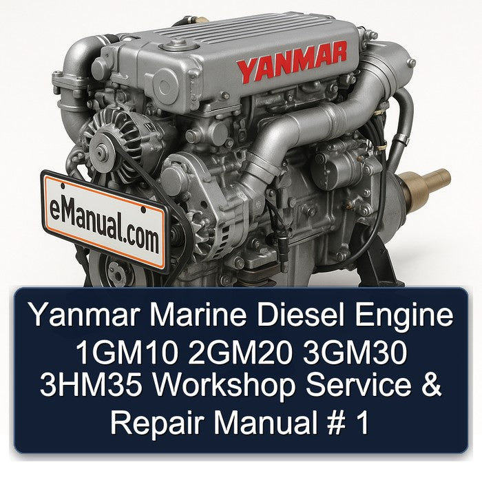 Yanmar Marine Diesel Engine 1GM10 2GM20 3GM30 3HM35 Workshop Service & Repair Manual # 1