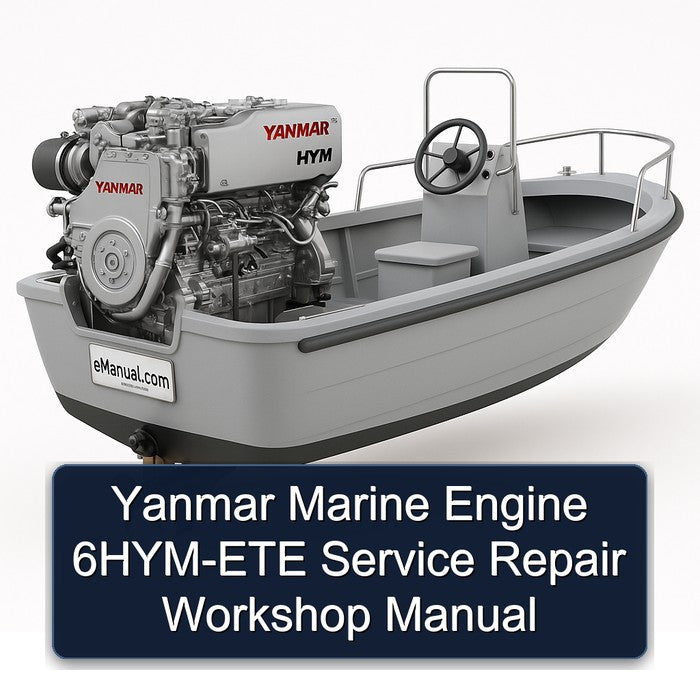 Yanmar Marine Engine 6HYM-ETE Service Repair Workshop Manual