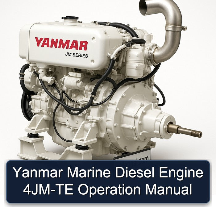 Yanmar Marine Diesel Engine 4JM-TE Operation Manual