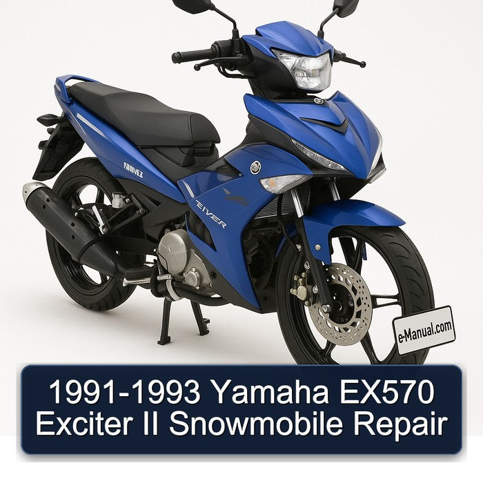 1991-1993 Yamaha EX570 Exciter II Snowmobile Repair