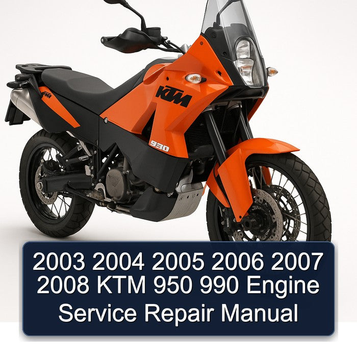 2003 2004 2005 2006 2007 2008 KTM 950 990 Engine Service Repair Manual