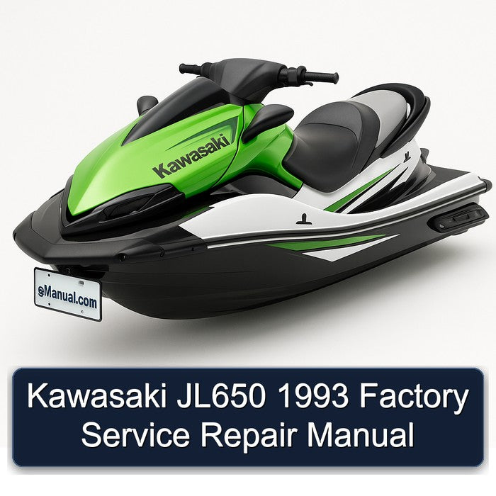 Kawasaki JL650 1993 Factory Service Repair Manual