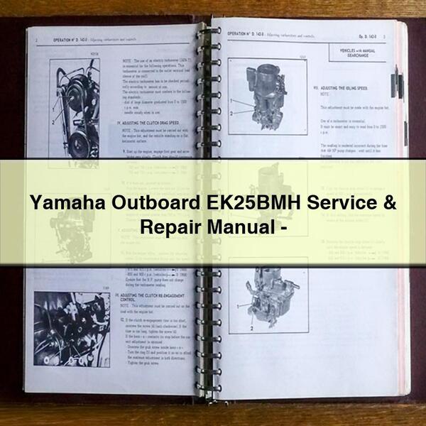 Yamaha Outboard EK25BMH Service & Repair Manual-PDF