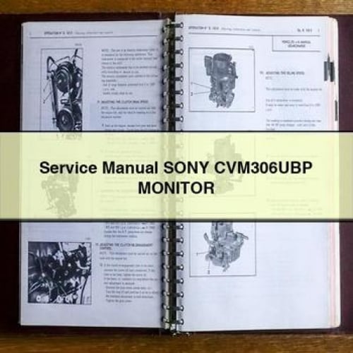 Service Manual Sony CVM306UBP MONITOR