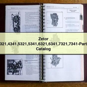Zetor 4321 4341 5321 5341 6321 6341 7321 7341-Parts Catalog