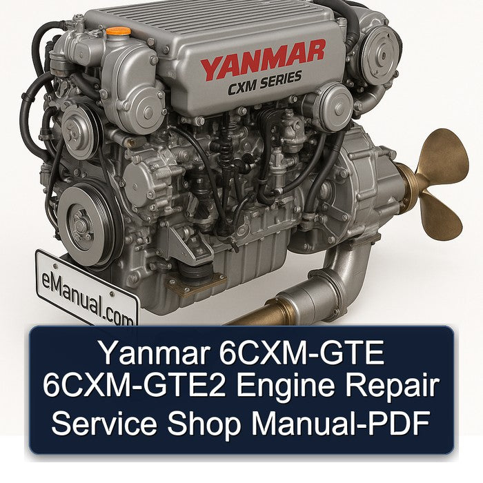 Yanmar 6CXM-GTE 6CXM-GTE2 Engine Repair Service Shop Manual-PDF