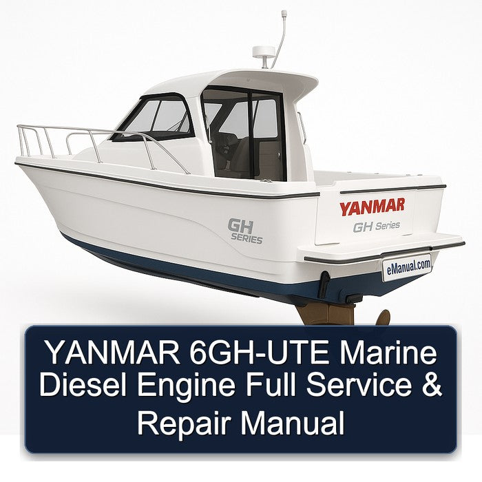 YANMAR 6GH-UTE Marine Diesel Engine Full Service & Repair Manual