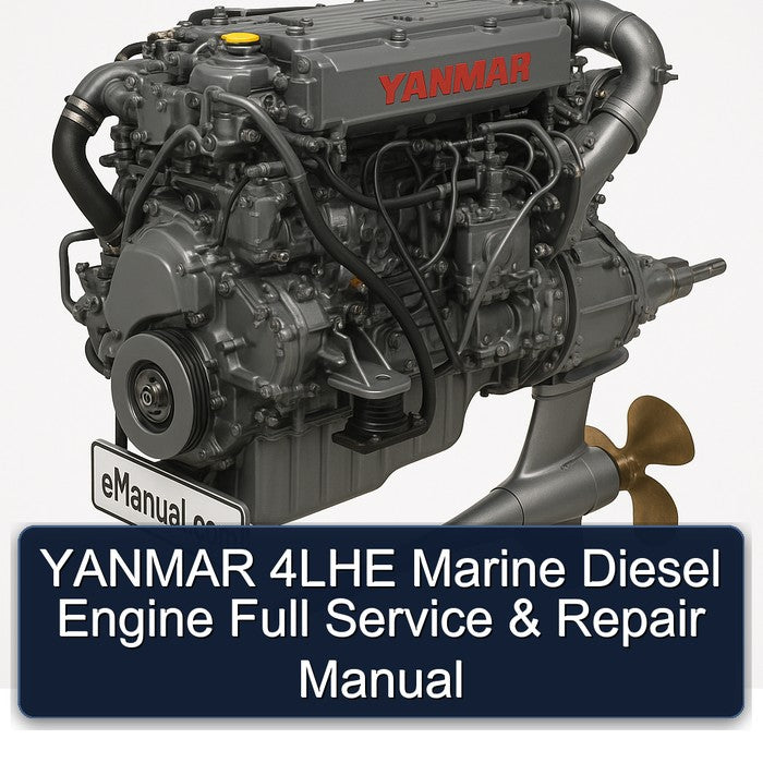 YANMAR 4LHE Marine Diesel Engine Full Service & Repair Manual