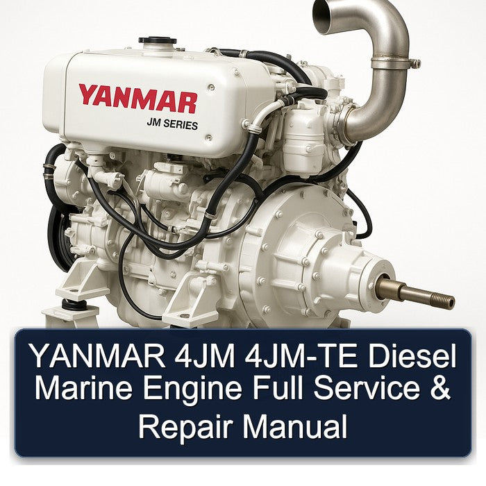 YANMAR 4JM 4JM-TE Diesel Marine Engine Full Service & Repair Manual