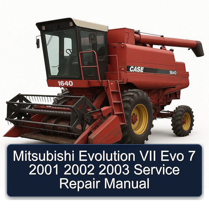 Mitsubishi Evolution VII Evo 7 2001 2002 2003 Service Repair Manual