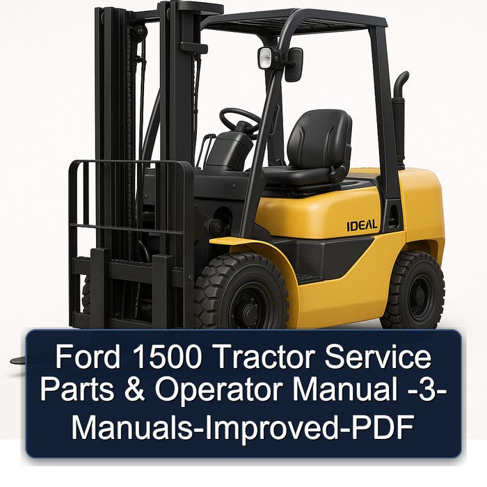Ford 1500 Tractor Service Parts & Operator Manual -3- Manuals-Improved-PDF