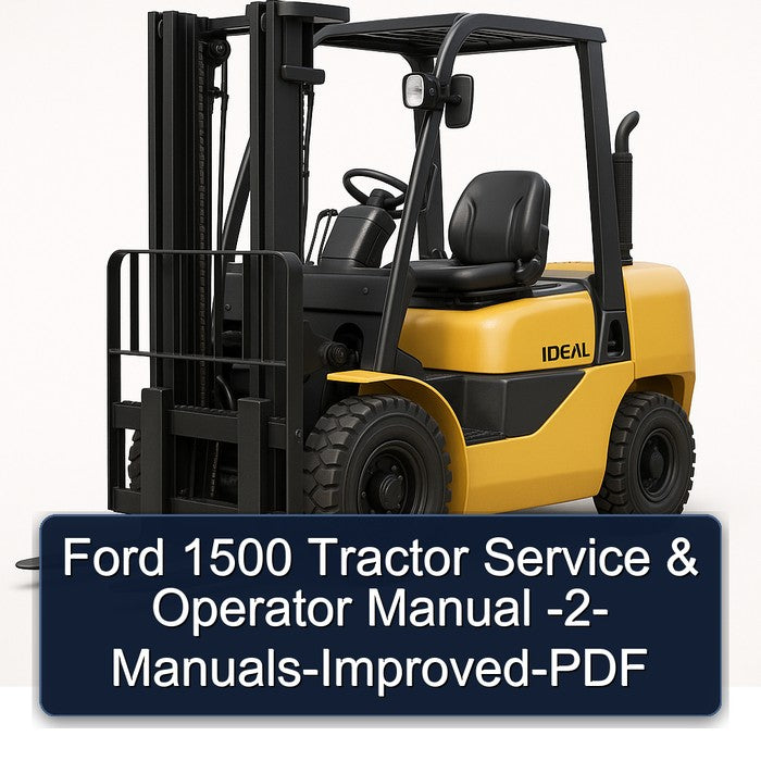 Ford 1500 Tractor Service & Operator Manual -2- Manuals-Improved-PDF