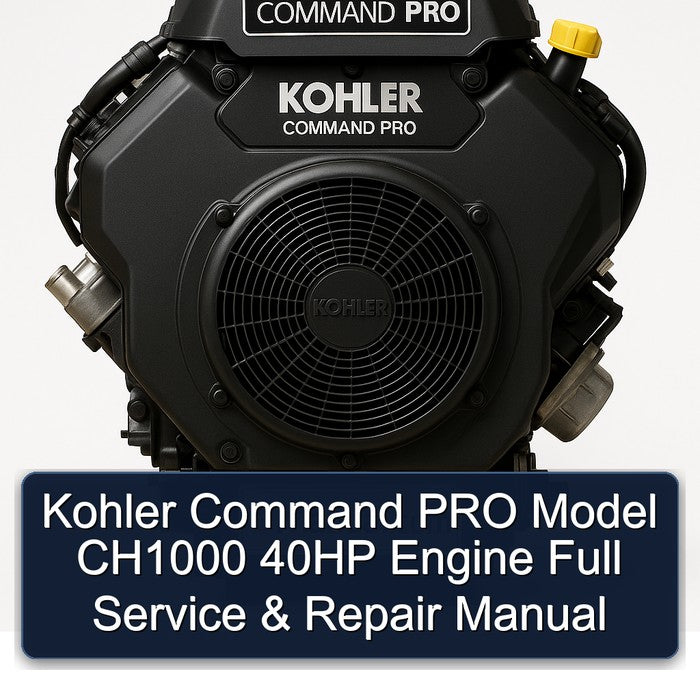 Kohler Command PRO Model CH1000 40HP Engine Full Service & Repair Manual
