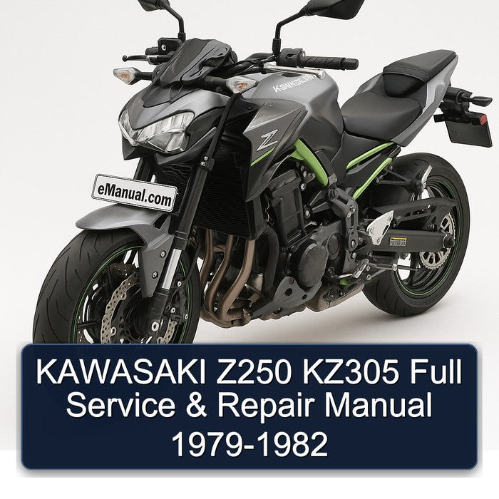 KAWASAKI Z250 KZ305 Full Service & Repair Manual 1979-1982
