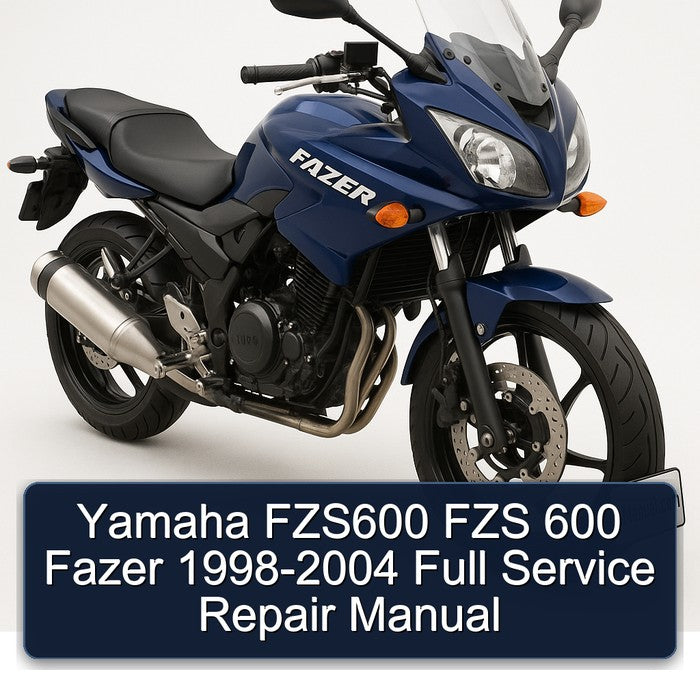 Yamaha FZS600 FZS 600 Fazer 1998-2004 Full Service Repair Manual
